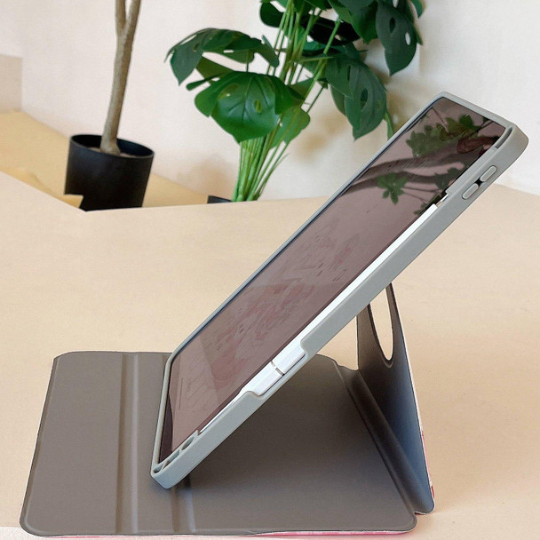 For iPad 10.2 2021 / 2020 / 10.5 Painted Magnetic Split Leatherette Tablet Case(Bichon Frise)