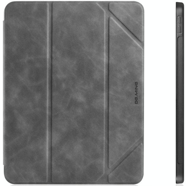 For iPad Pro 11 (2020) DG.MING See Series Horizontal Flip Leatherette Tablet Case with Holder & Pen Tray(Gray)