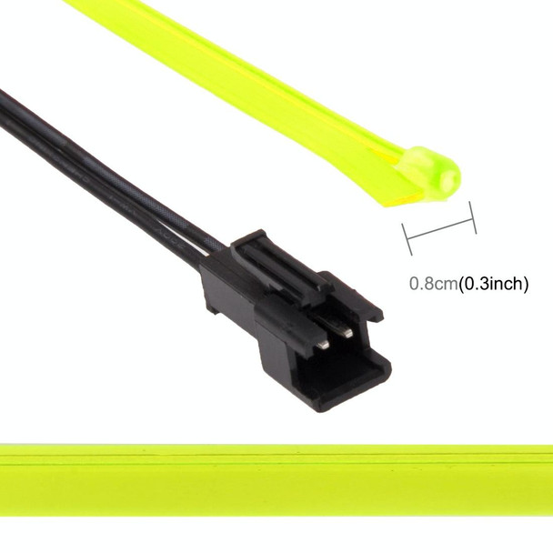 3m Cold Light Flexible LED Strip Light For Car Decoration(Fluorescent Green Light)