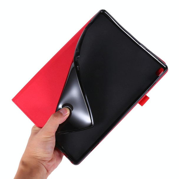 For  Lenovo Tab P10 10.1 Cloth Style TPU Flat Protective Shell(Black)