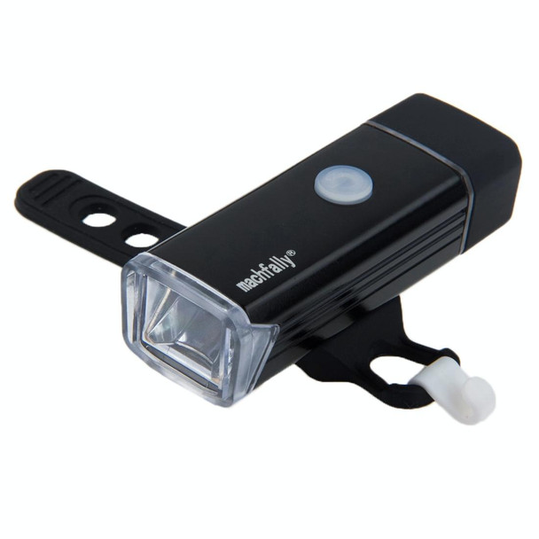 MC-QD001 180 Lumens USB Rechargeable LED Bright Aluminum Light with Handlebar Mount(Black)