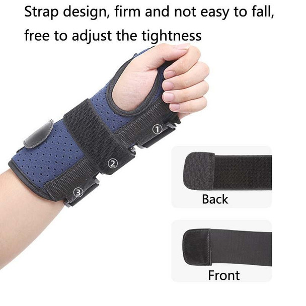 016 Wrist Joint Fixation Belt Sports Joint Dislocation Sprained Bone Fracture Rehabilitation Fixed Splint Guard, Specification: Left Hand(Blue)