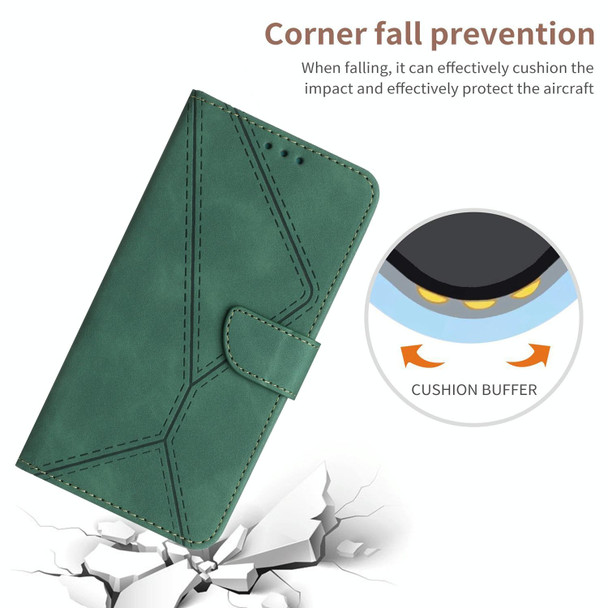 For Xiaomi 13T / 13T Pro Stitching Embossed Leather Phone Case(Green)