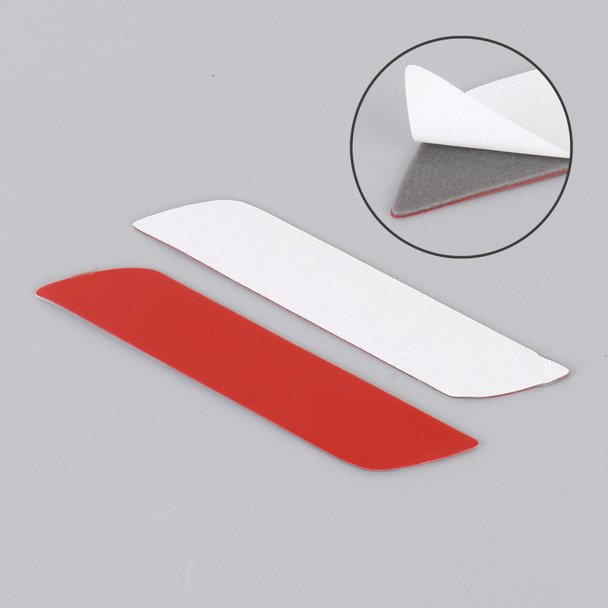 1 Pair Car Turbo Personalized Aluminum Alloy Decorative Stickers, Size: 11.5 x 2.5 x 0.5cm (Red)