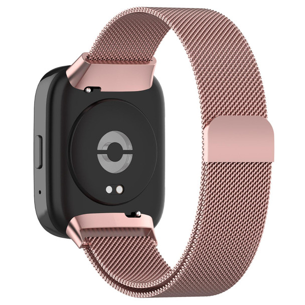 For Redmi Watch 3 Lite / Watch 3 Active Milan Metal Watch Band(Rose Pink)