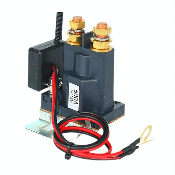 24V 500A Car Battery Remote Control Relay Rotary Switch Cut, Style:with 1 x Remote Control