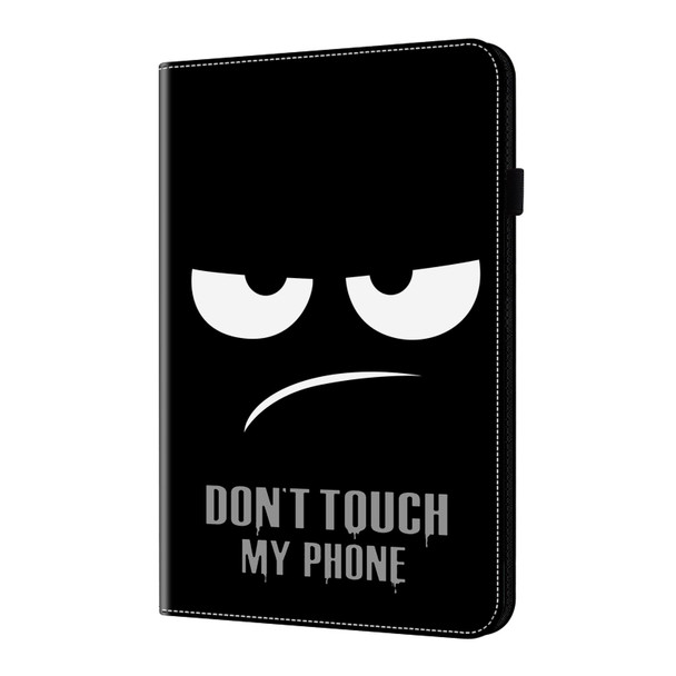 For Lenovo Tab M10 Crystal Texture Painted Leatherette Tablet Case(Dont Touch My Phone)