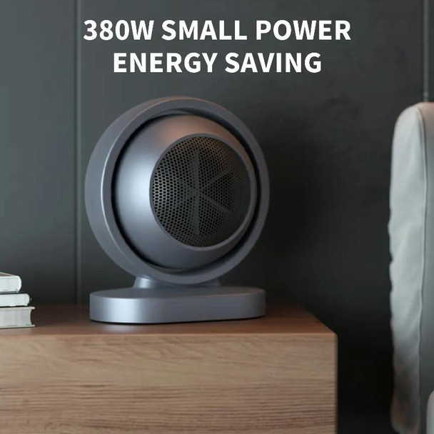 380W Earth Little Sun Heater Home Energy Saving Electric Stove Desktop Mini Heater  US Plug(White)