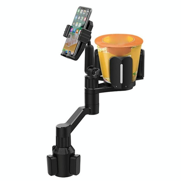 D08 With Adjustable Snack Cup Cup Holder Phone Mount For Car Phone Clamping Mount Holder(Grey)