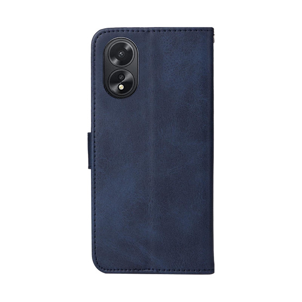 For OPPO A38 4G / A18 4G Global Classic Calf Texture Flip Leatherette Phone Case(Blue)