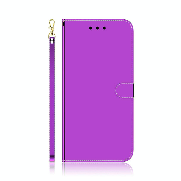 For Motorola Moto G14 Imitated Mirror Surface Leatherette Phone Case(Purple)