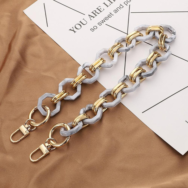 L201 Octagonal Buckle Resin Contrast Thick Chain Phone Lanyard with Spacer, Model:L201-2HS-60cm