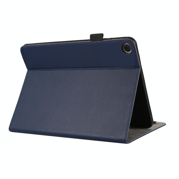 For Lenovo Tab M10 Plus 10.3 TB-X606 Litchi Texture Leatherette Sucker Tablet Case(Dark Blue)