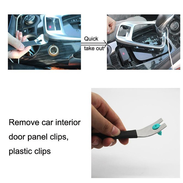 2 PCS Car Stainless Ateel Audio Navigation Door Panel Crowbar