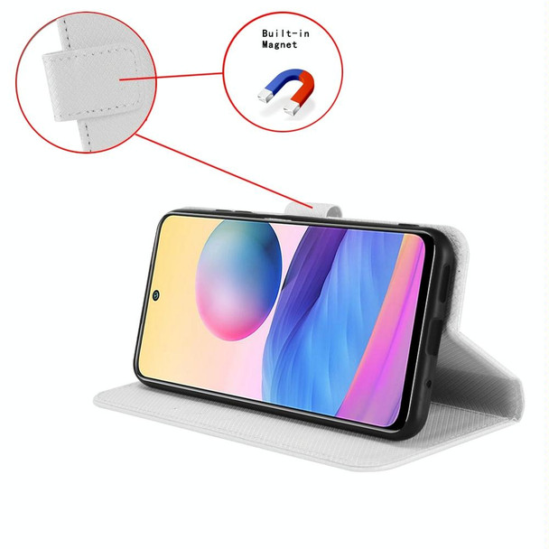 For Tecno Pova Neo 3 Diamond Texture Leatherette Phone Case(White)