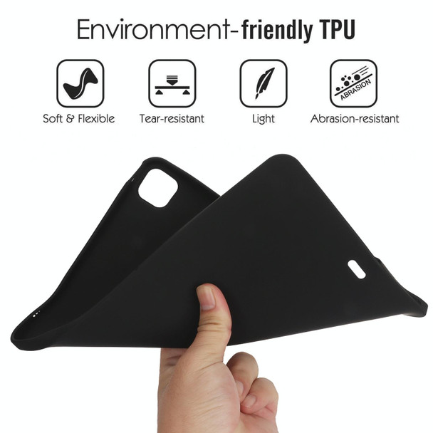 For iPad 10.2 2021 / 2020 / 2019 Oil Spray Skin-friendly TPU Tablet Case(Black)