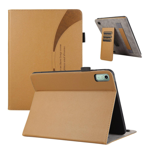 For Lenovo Pad Pro 11.5 2023 Litchi Texture Leatherette Sucker Tablet Case(Brown)