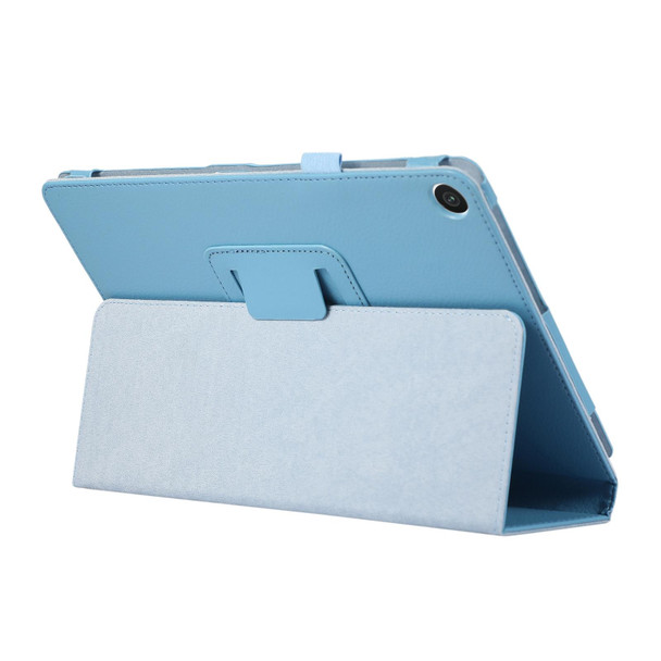 For Lenovo Tab M10 5G Litchi Texture Leatherette Tablet Case(Light Blue)
