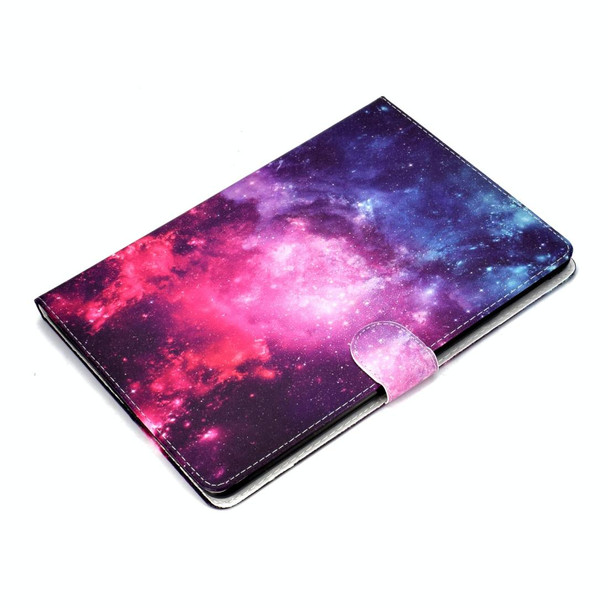 For iPad Air / iPad Air 2  2016 / iPad Pro9.7 / iPad9.7 / 2017 / 2018 Colored Drawing Pattern Horizontal Flip PU Leatherette Case with Holder & Card Slot & Sleep / Wake-up Function(Starry Sky)