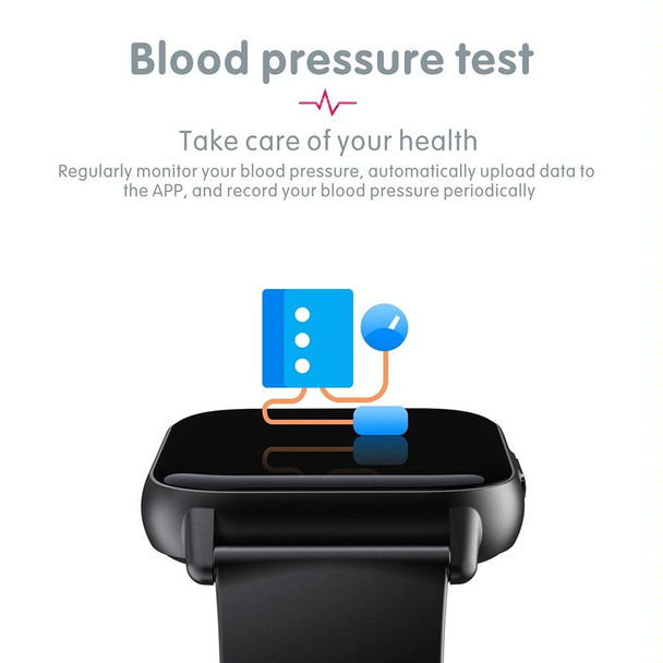 QS16Pro 1.83 inch Heart Rate / Blood Pressure Monitoring Waterproof Sports Smart Watch(Black)