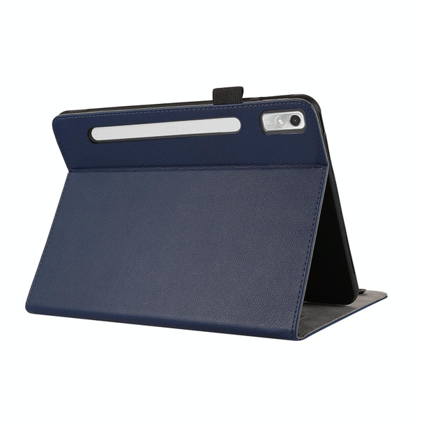 For Lenovo Pad Pro 11.2 2022 Litchi Texture Leatherette Sucker Tablet Case(Dark Blue)