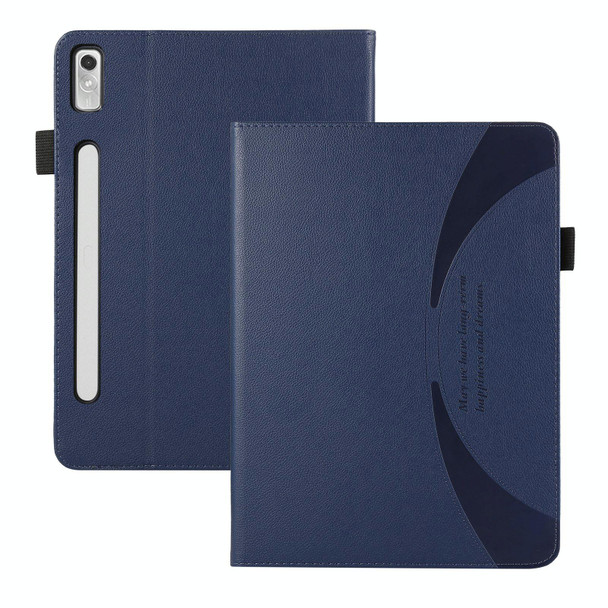 For Lenovo Pad Pro 11.2 2022 Litchi Texture Leatherette Sucker Tablet Case(Dark Blue)