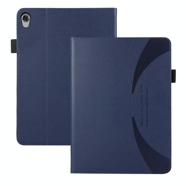 For Lenovo Tab M10 2nd TB-X306F Litchi Texture Leatherette Sucker Tablet Case(Dark Blue)