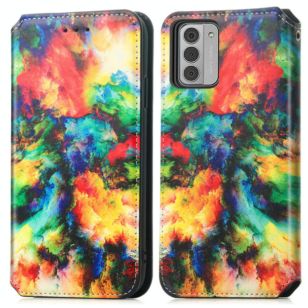 For Nokia G42 CaseNeo Colorful Magnetic Leatherette Phone Case(Colorful Cloud)