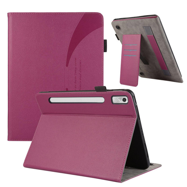 For Lenovo Pad Pro 11.2 2022 Litchi Texture Leatherette Sucker Tablet Case(Purple)