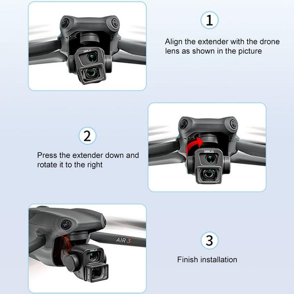 For DJI Air 3 STARTRC Drone Wide-Angle Lens Filter