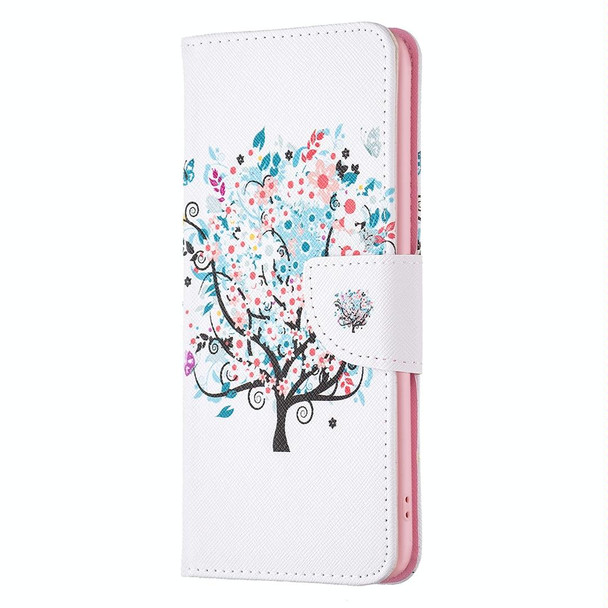 For Google Pixel 8A Colored Drawing Pattern Leatherette Phone Case(Tree)