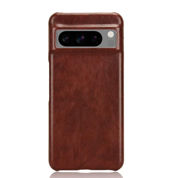 For Google Pixel 8 Litchi Texture Back Cover Phone Case(Brown)