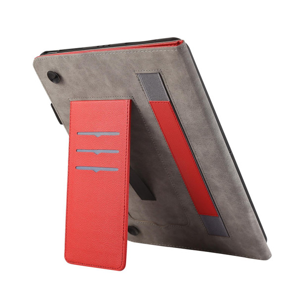 For OPPO Pad Air Litchi Texture Leatherette Sucker Tablet Case(Red)