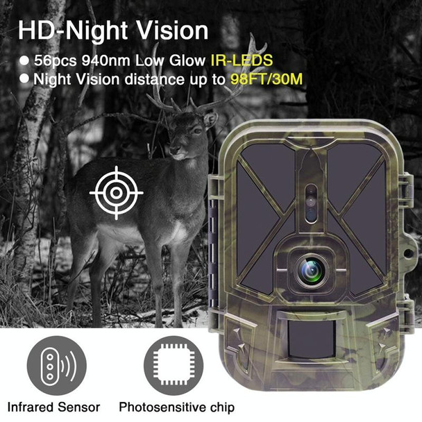 HC-940A-Li 50MP+4K Outdoor Rain Fog Prevention Infrared Tracking Hunting Camera With EU Plug Adapter