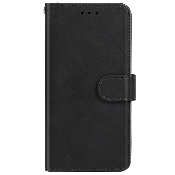 Infinix Itel A48 Leather Phone Case(Black)