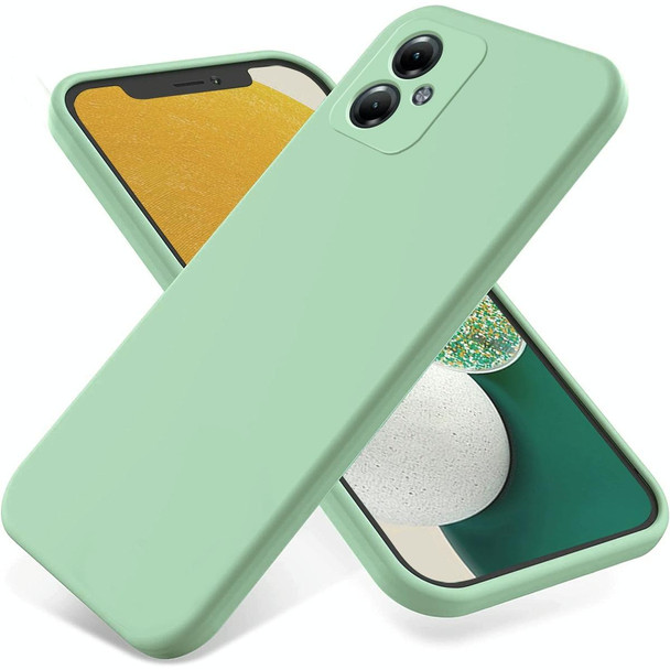 For Motorola Moto G54 5G Pure Color Liquid Silicone Shockproof Phone Case(Green)