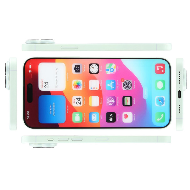 For iPhone 15 Plus Color Screen Non-Working Fake Dummy Display Model (Green)