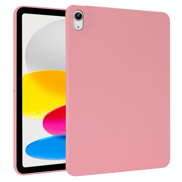 For iPad 10th Gen 10.9 2022 Oil Spray Skin-friendly TPU Tablet Case(Pink)