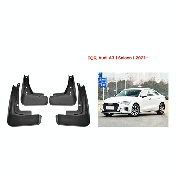 For Audi A3 Sedan 2021 4pcs/Set Car Auto Soft Plastic Splash Flaps Fender Guard