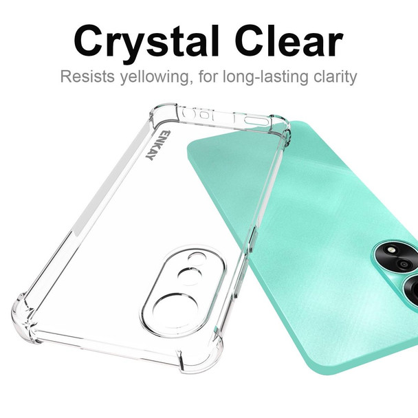 For OPPO A78 4G ENKAY Clear TPU Shockproof Anti-slip Phone Case
