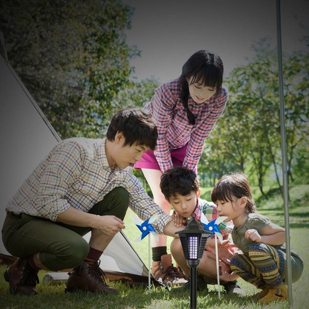 3 LED Solar Outdoor Waterproof Hexagon Mosquito Killer Light, Style: Lawn Type