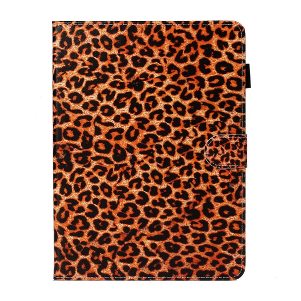 For iPad Pro 11 (2020) Colored Drawing Pattern Horizontal Flip PU Leatherette Tablet Case with Holder & Card Slot & Sleep / Wake-up Function(Yellow Leopard)