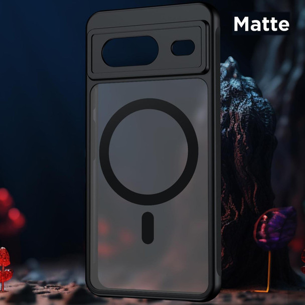 For Google Pixel 8 Pro MagSafe Ultra-thin Translucent PC+TPU Phone Case(Black)