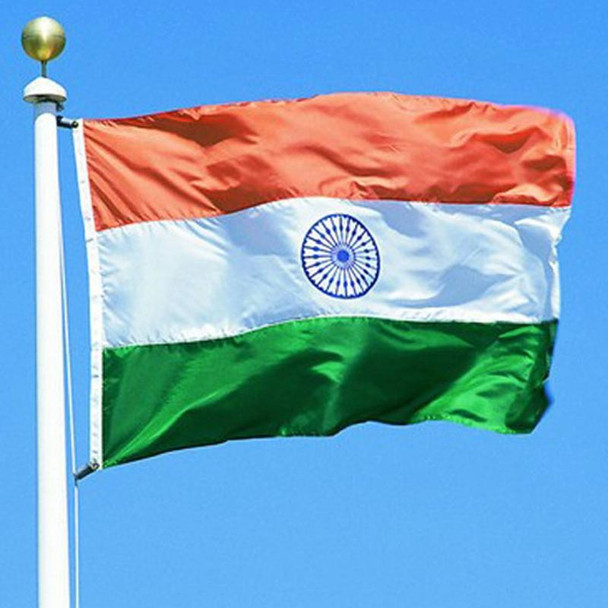 90 x 150cm Indian Flag No. 4 Polyester Flag