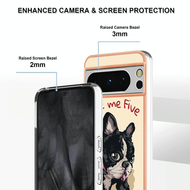 For Google Pixel 8 Pro Electroplating Dual-side IMD Phone Case(Lucky Dog)