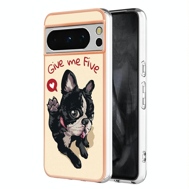 For Google Pixel 8 Pro Electroplating Dual-side IMD Phone Case(Lucky Dog)