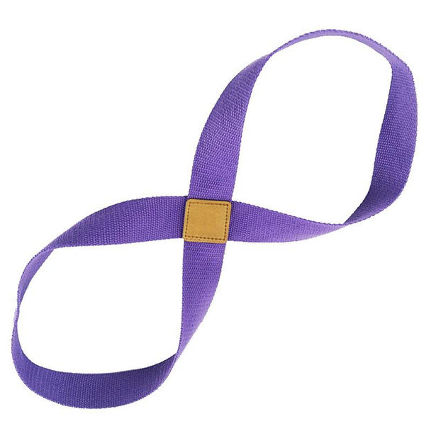 2 PCS Yoga Stretch Belt Cotton Thick Mobius Strip(Light Purple)