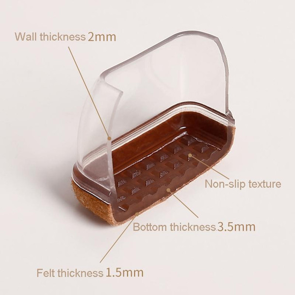 2 inch Enlarged 8pcs /Set Round Table And Chair Leg Covers For Tiles/Wooden Floors Furniture Protectors(Dark Brown)