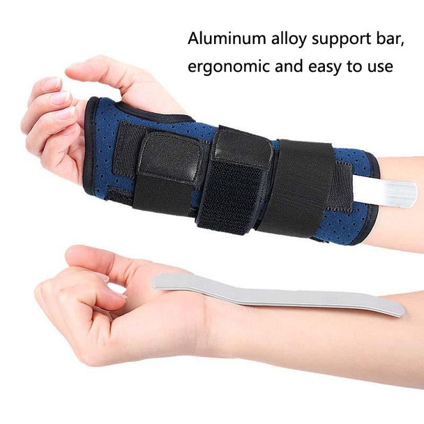 016 Wrist Joint Fixation Belt Sports Joint Dislocation Sprained Bone Fracture Rehabilitation Fixed Splint Guard, Specification: Right Hand(Blue)