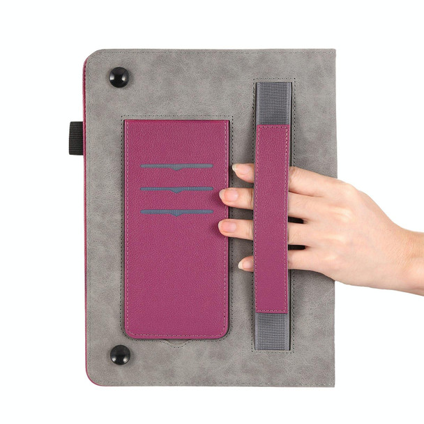 For iPad Air / Air 2 / 9.7 2017 / 2018 Litchi Texture Leatherette Sucker Tablet Case(Purple)